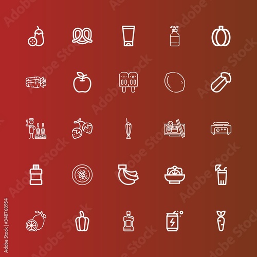 Editable 25 fresh icons for web and mobile