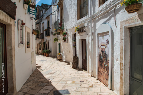 Alleyway  Locorotondo. Puglia. Italy. 