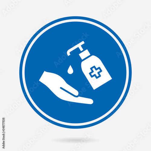 Antiseptic - vector icon. Illustration isolated. Simple pictogram.