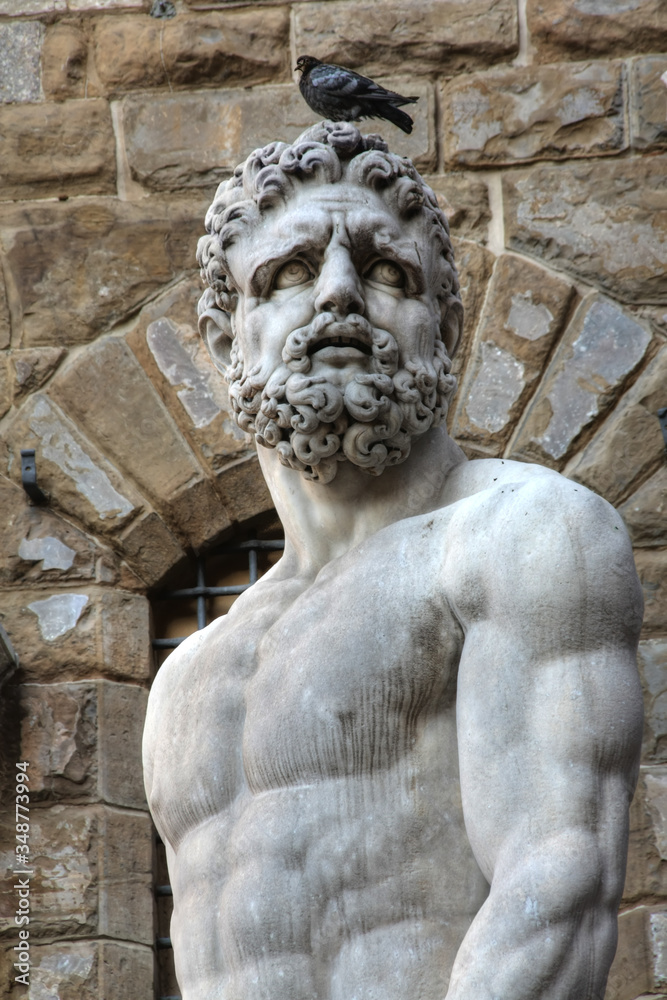 Hercules statue at the Piazza della Signoria, Florence, Italy (HDR version)