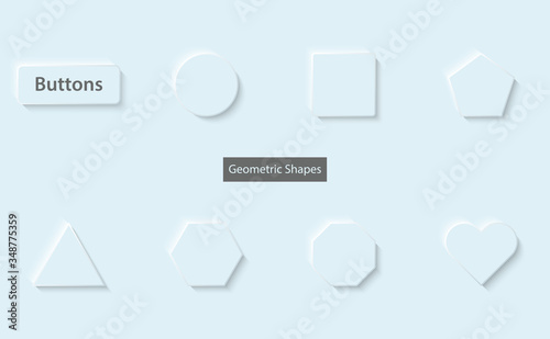 Neumorphism ui design geome...
