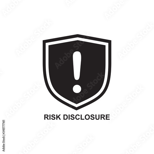 RISK DISCLOSURE ICON , RISK ICON