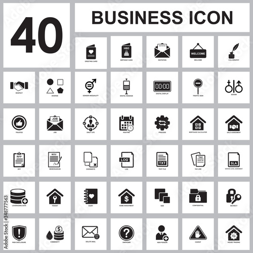 BUSINESS SET ICON , SET ICON