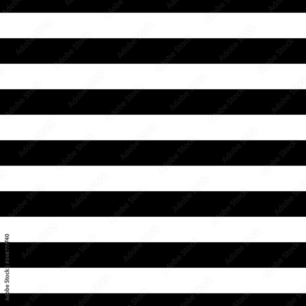 Seamless vector pattern. Horizontal repeating black and white stripes. Monochrome minimalistic classic illustration for posters, backgrounds, wallpapers, wrapping paper, textile. Trend geometric pictu Seamless vector pattern. Horizontal repeating black and white stripes. Monochrome minimalistic classic illustration for posters, backgrounds, wallpapers, wrapping paper, textile. Trend geometric pictu