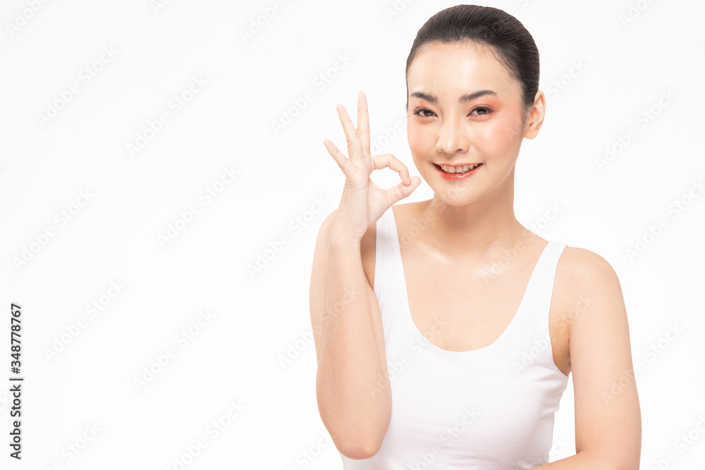 Beauty asian women portrait face with natural skin and skin care healthy hair and skin close up face beauty portrait.Beauty Concept. Beauty asian women portrait face with natural skin and skin care healthy hair and skin close up face beauty portrait.Beauty Concept.
