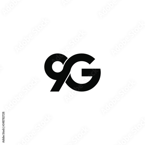 9g letter original monogram logo design