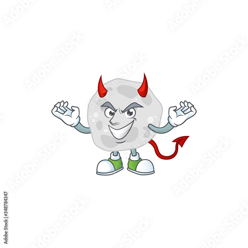 A cartoon image of fibrobacteres as a devil character