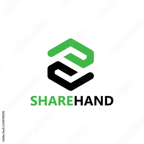 Share Hand Logo Template Design