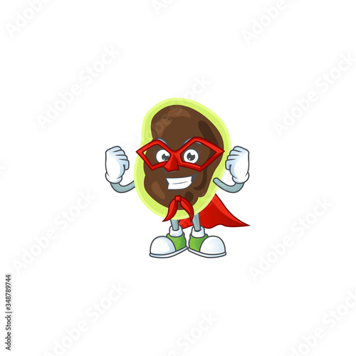 Firmicutes cartoon drawing concept performed as a Super hero