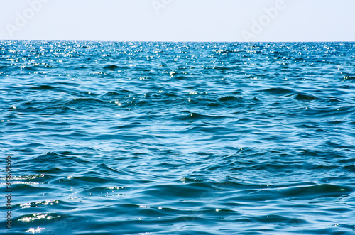 Fototapeta Naklejka Na Ścianę i Meble -  Blue sea water background texture