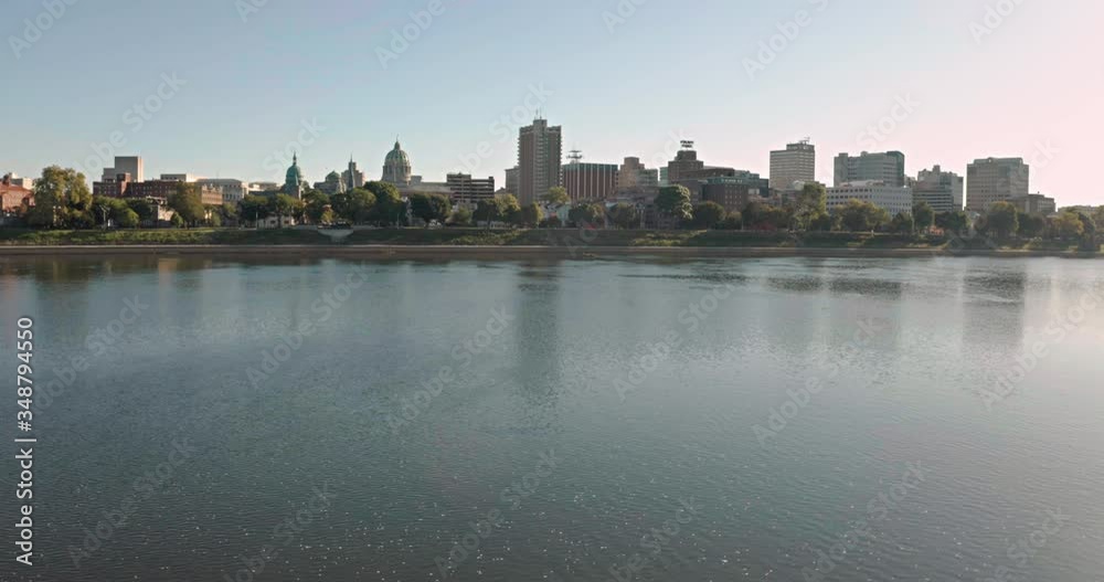 Harrisburg state capital of Pennsylvania along on the Susquehanna River