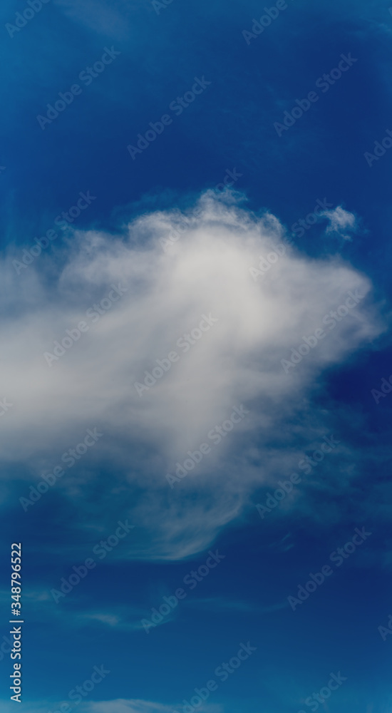 Obraz premium Fantastic clouds against blue sky, panorama