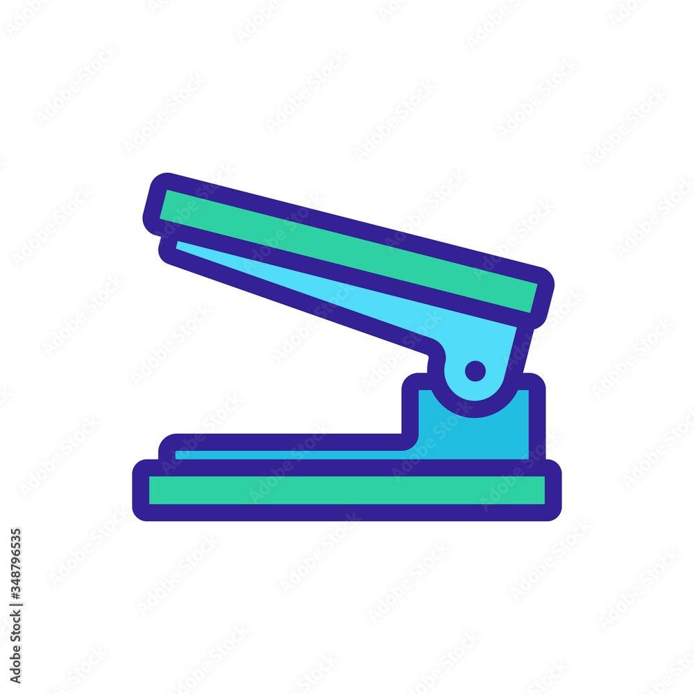 open hole punch icon vector. open hole punch sign. color symbol illustration open hole punch icon vector. open hole punch sign. color symbol illustration