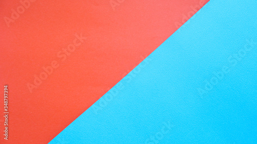 Orange-Colored Paper and Blue Paper Background