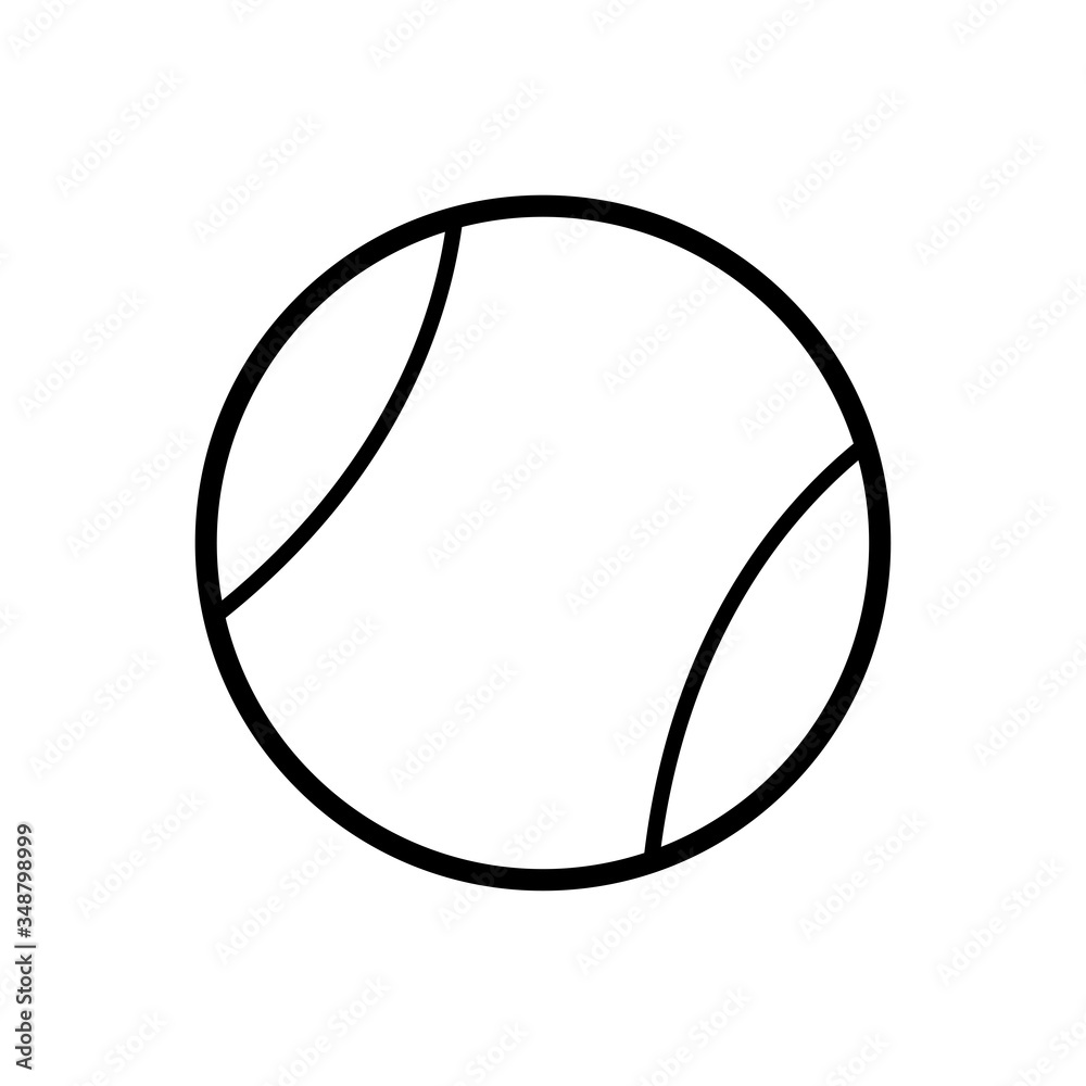 tennis ball - sport icon vector design template tennis ball - sport icon vector design template