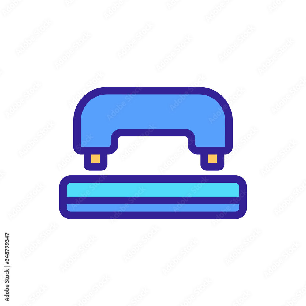 office hole punch front view icon vector. office hole punch front view sign. color symbol illustration office hole punch front view icon vector. office hole punch front view sign. color symbol illustration