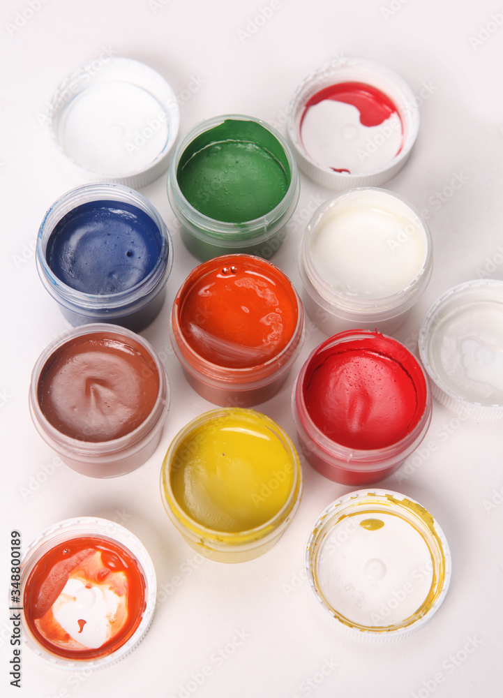 multicolored gouache