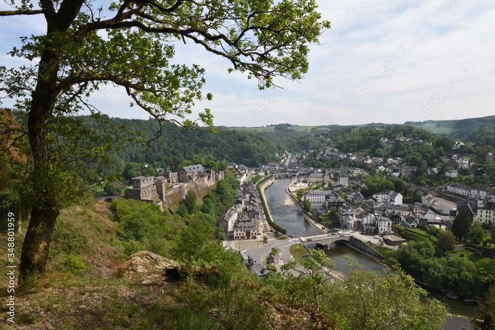 Fototapeta premium Belgique Wallonie Bouillon chateau feodal tourisme