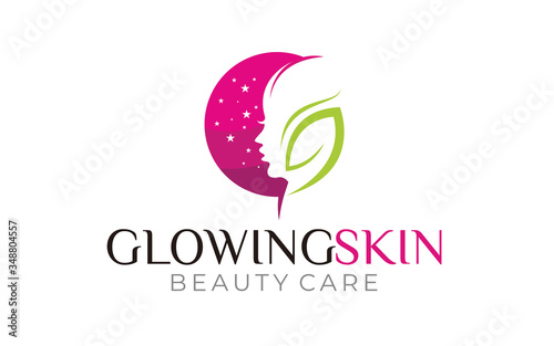 Illustration logo of Beauty care salon