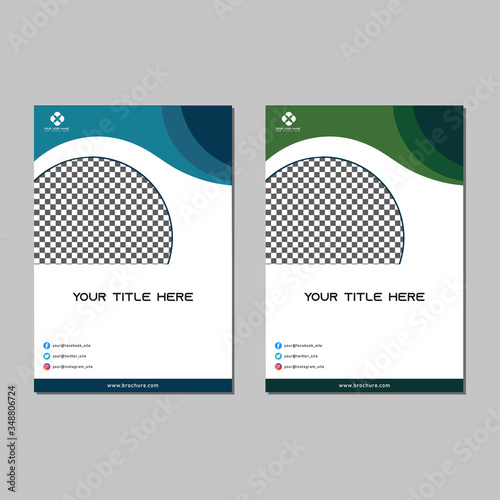 CORPORATE BROCHURE DESIGN TEMPLATE VECTOR