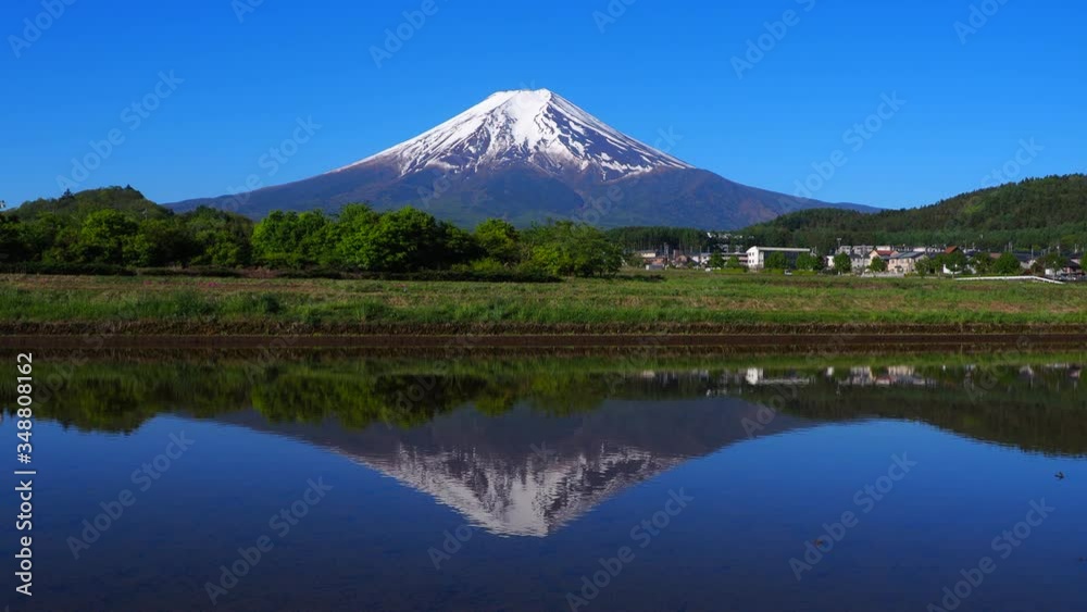 Mount Fuji with Blue Sky from Fujiyoshida City Japan 05/14/2020 4k.mov Mount Fuji with Blue Sky from Fujiyoshida City Japan 05/14/2020 4k.mov