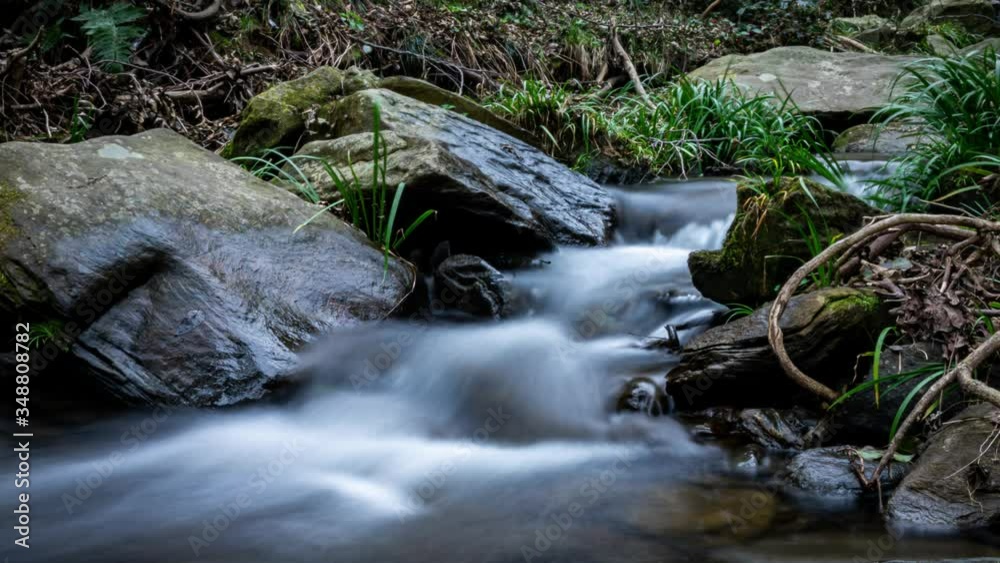 Timelapse of White creek,nature landscape Timelapse of White creek,nature landscape
