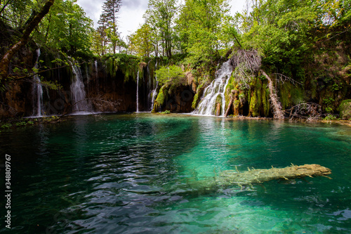 Plitvice lakes national park in Croatia landscape