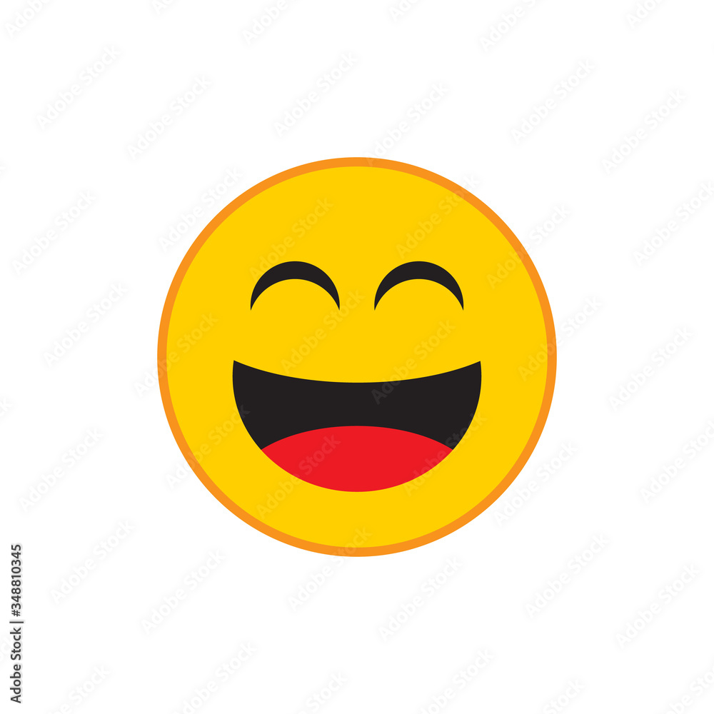 Smile icon design isolated on white background Smile icon design isolated on white background
