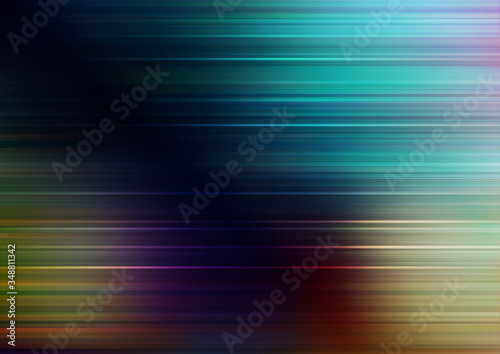 Abstract speed lines on burred colors background