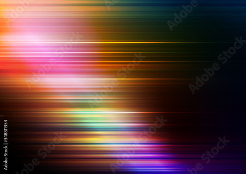 Abstract speed lines with colorful background