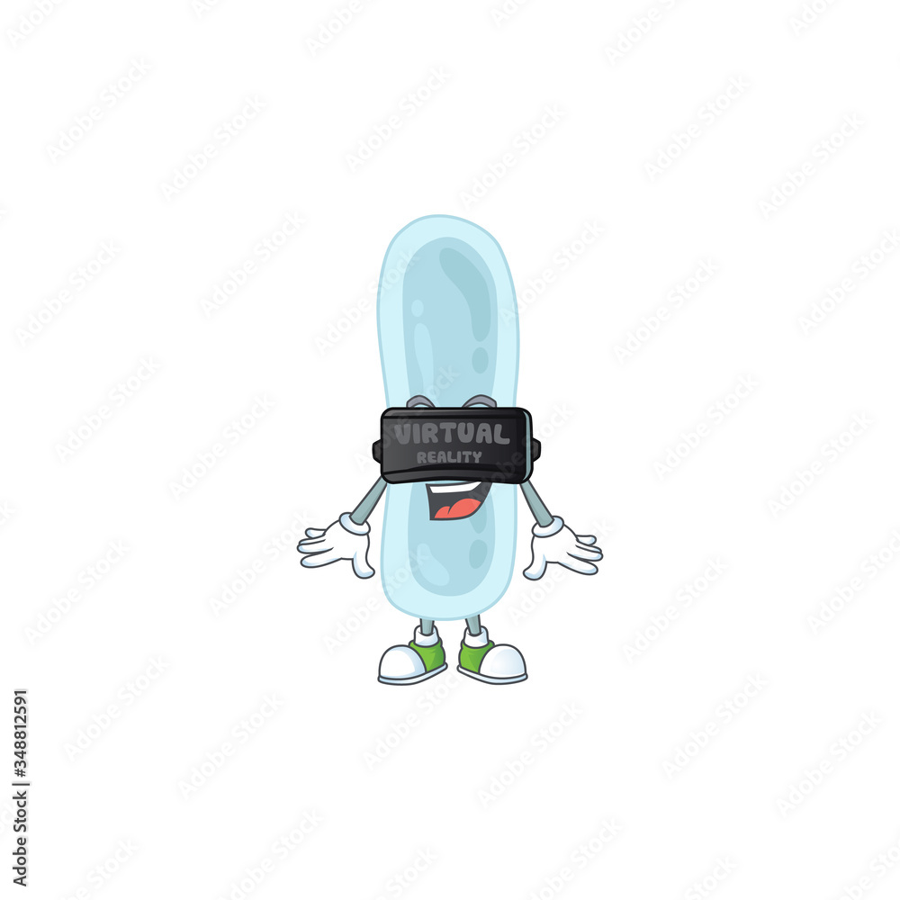 Caricature picture of klebsiella pneumoniae playing a game using Virtual reality headset Caricature picture of klebsiella pneumoniae playing a game using Virtual reality headset