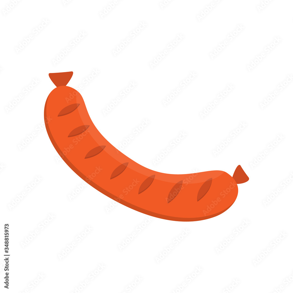 Sausage vector illustration icon. Raw, smoked meat pork, beef sausage drawing. Isolated. Sausage vector illustration icon. Raw, smoked meat pork, beef sausage drawing. Isolated.