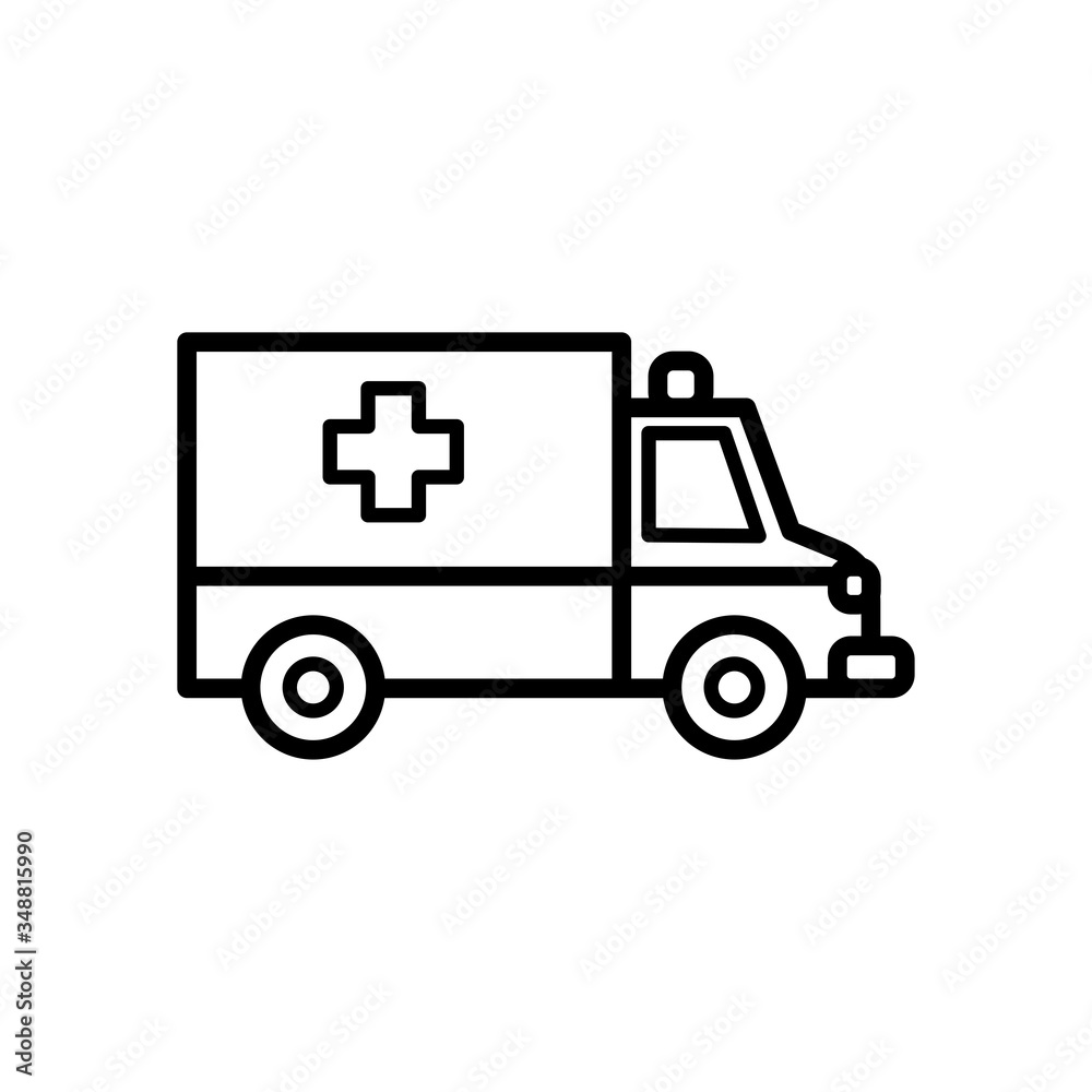 ambulance - transportation icon vector design template ambulance - transportation icon vector design template