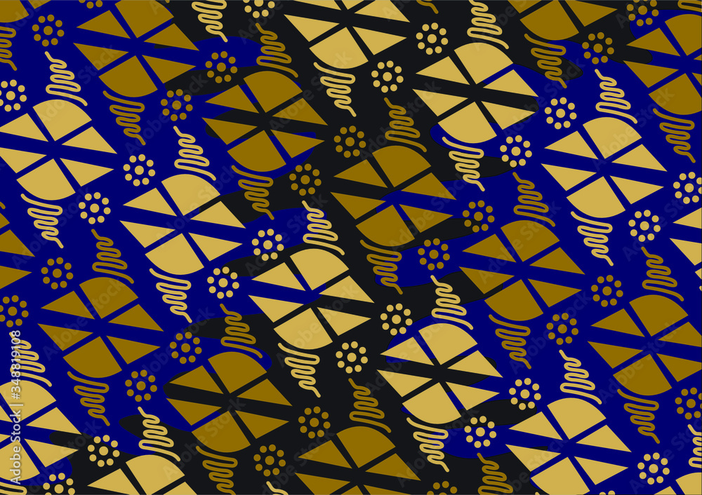 Indonesian batik motifs with very distinctive patterns,Vector Indonesian batik motifs with very distinctive patterns,Vector