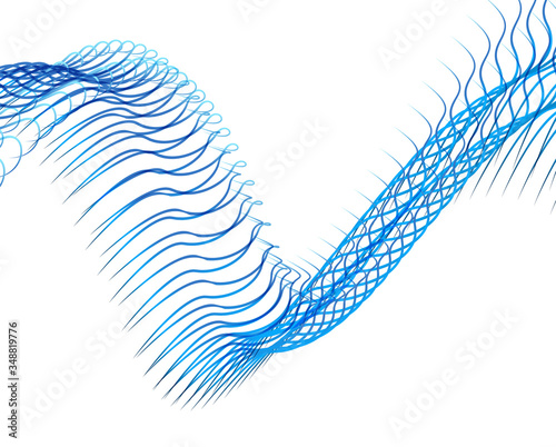 Abstract background blend wave line design for Wallpaper, Banner, Background, Card, Book Illustration, landing page