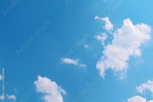 blue sky white clouds beautiful in abstract