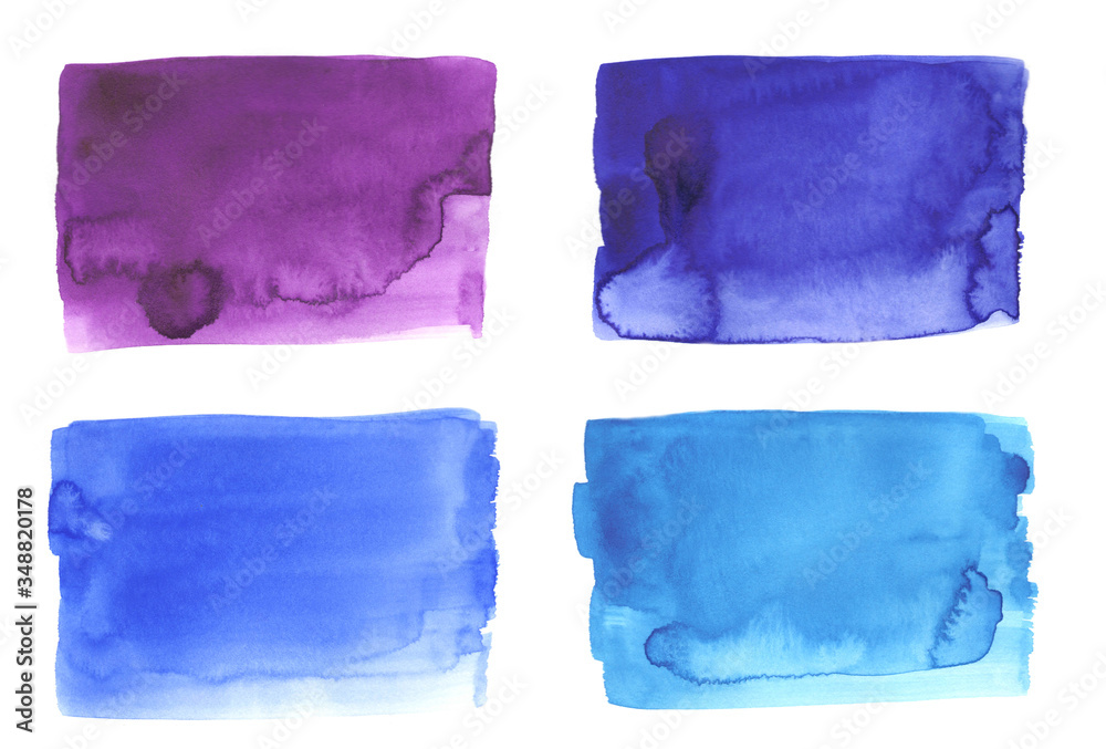 Blue watercolor abstract backgrounds painting texture
