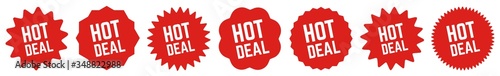 Hot Deal Tag Red | Icon | Sticker | Deal Label | Variations