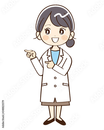 女性、医者、指示
