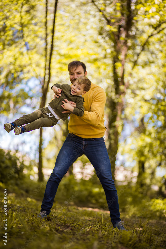 Fototapeta premium We chose a good day to come to the park.