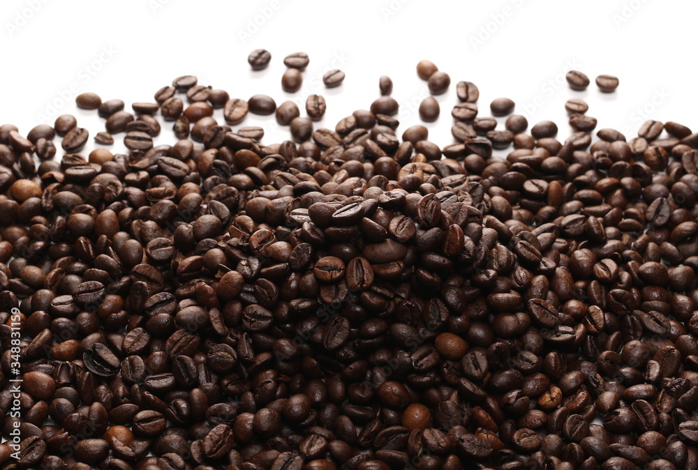Coffee beans isolated on white background Coffee beans isolated on white background