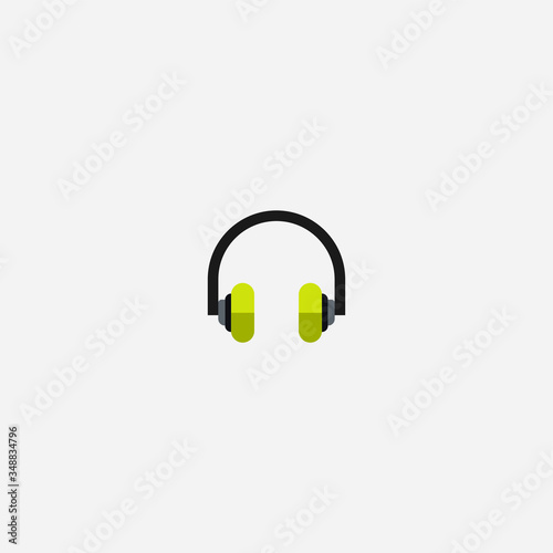 headphones graphic element Illustration template design