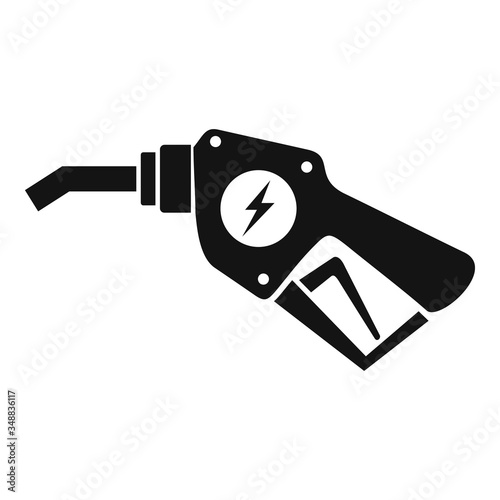 Car electrical charging icon. Simple illustration of car electrical charging vector icon for web design isolated on white background