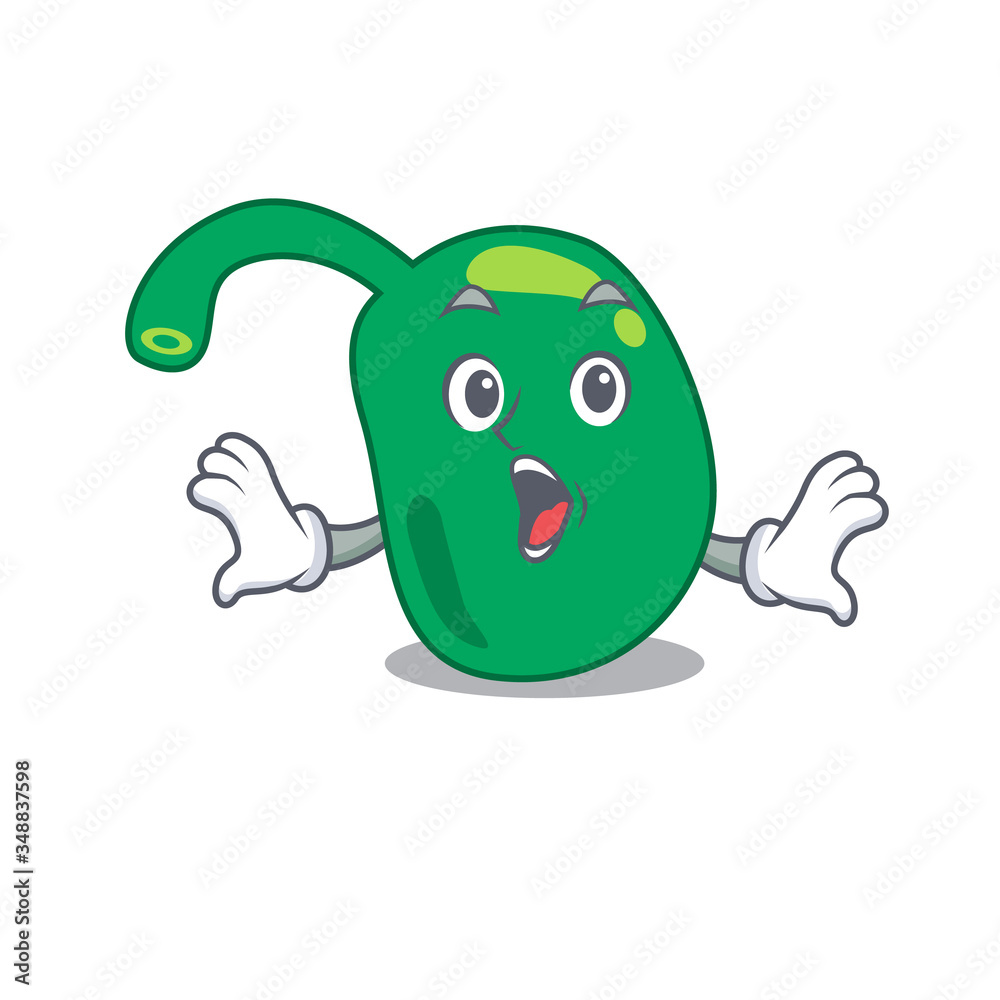 Pineal mascot design concept having a surprised gesture Pineal mascot design concept having a surprised gesture