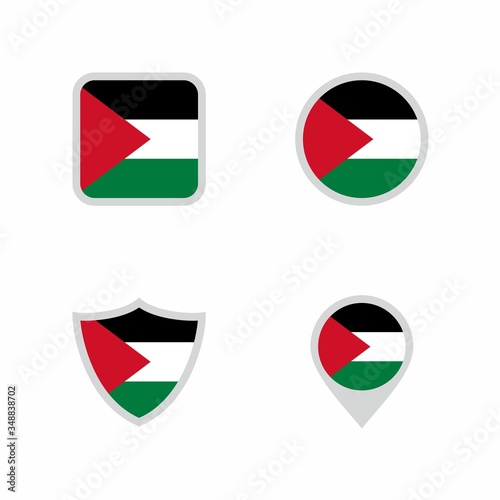 Free Download Flag of Palestine Icon : Suitable for Country Theme, Infographics and Other Graphic Related Assets. - GFXLoad