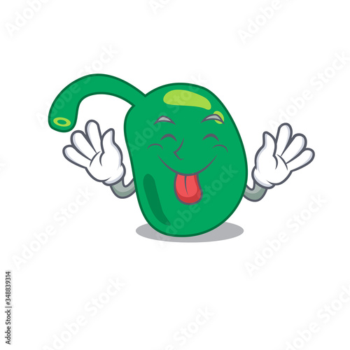 Fotografia Funny pineal cartoon design with tongue out face