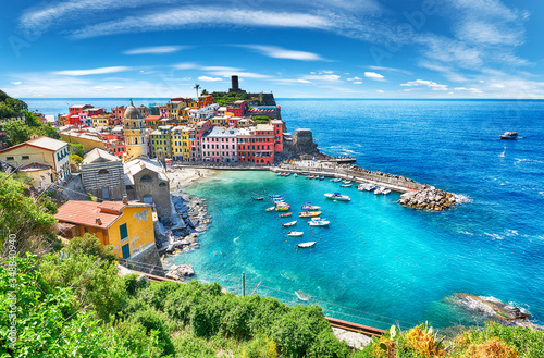 Vernazza - One of five cities in cinque terre, Italy photo