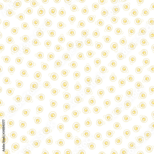 Ditzy Champagne bubbles vector seamless pattern background. Hand drawn fizzy droplets white gold backdrop. Elegant sparkling, effervescent repeat illustration. All over print for celebration concept