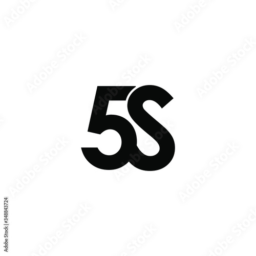 5s letter original monogram logo design