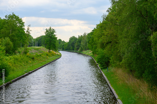 Waterways and canals in province North Brabant, Netherlands
